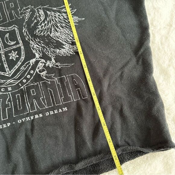 Hollister Graphic Band Crewneck Cropped Sweatshirt Women’s Size Small - Picture 9 of 11